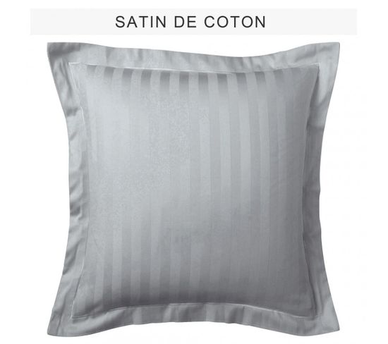 Taie D'oreiller Satin De Coton Tertio® Galet -85 X 185