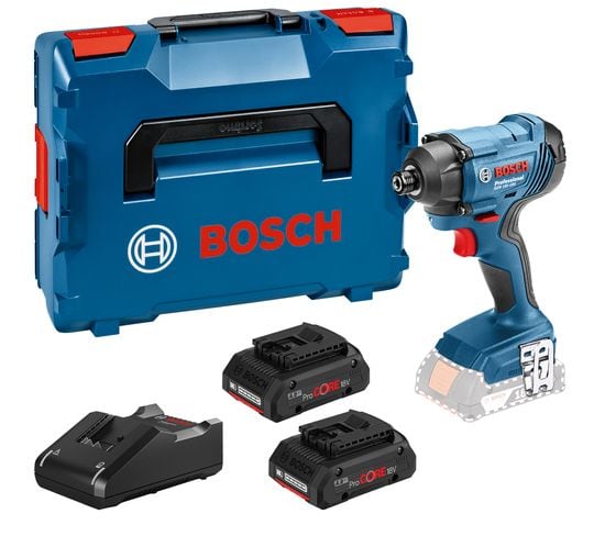 Visseuse à Chocs 18v Bosch Gdr 18v-160 + 2 Batteries Procore 4 Ah + Chargeur + L-boxx - Bosch - 0601