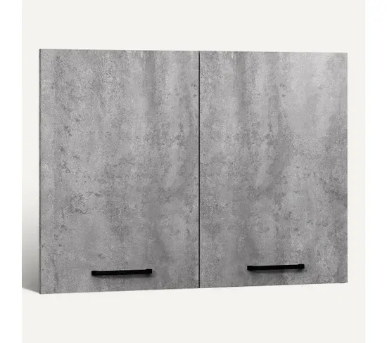 Ensemble Cuisine MALICE - Beton - L.180 cm vue 3/4