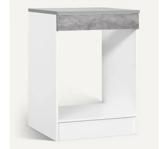 Ensemble Cuisine MALICE - Beton - L.180 cm vue 3/4