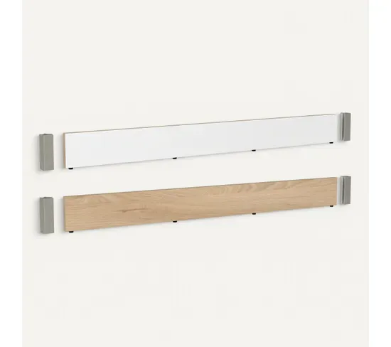 Pack Cuisine HOP - Sable - 6 meubles - L.340 cm vue 3/4