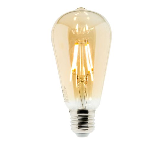 Ampoule Déco Filament LED Ambrée 4w E27 400lm 2500k - Edison - Elexity