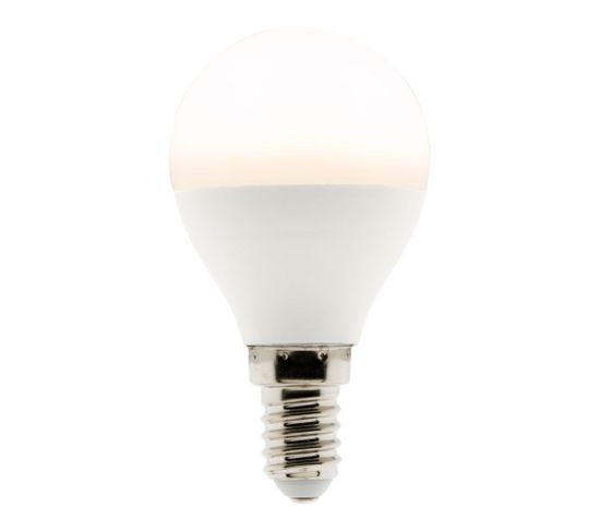 Ampoule LED Sphérique E14 - 5.2w - Blanc Chaud - 470 Lumen - 2700k - A++ - Zenitech