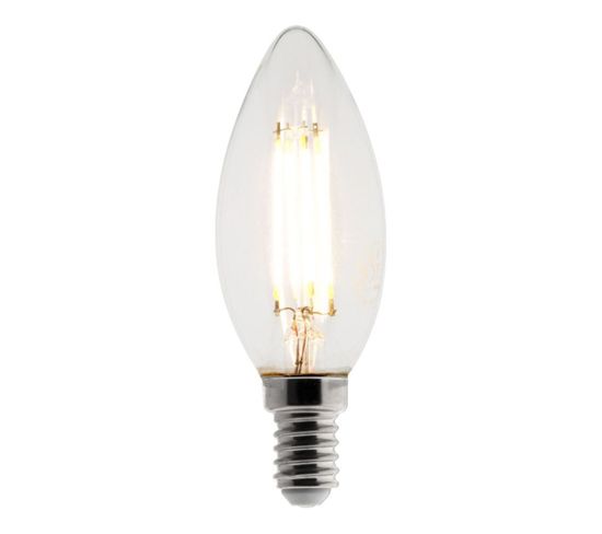 Ampoule Déco Filament LED Flamme 4w E14 470lm 2700k (blanc Chaud)