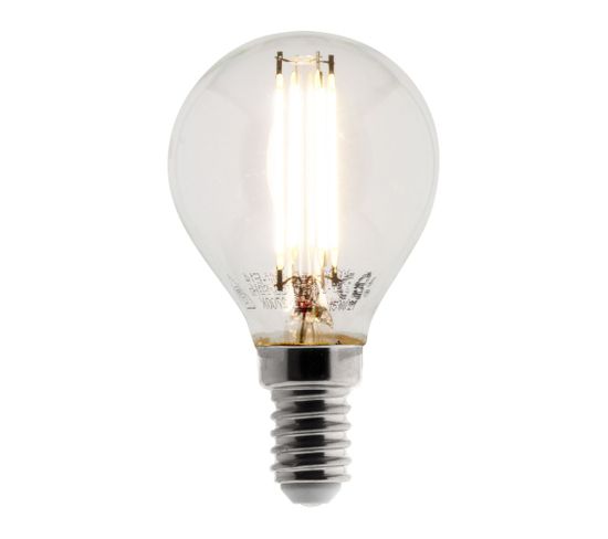 Ampoule Déco Filament LED Sphérique 4w E14 470lm 2700k (blanc Chaud)