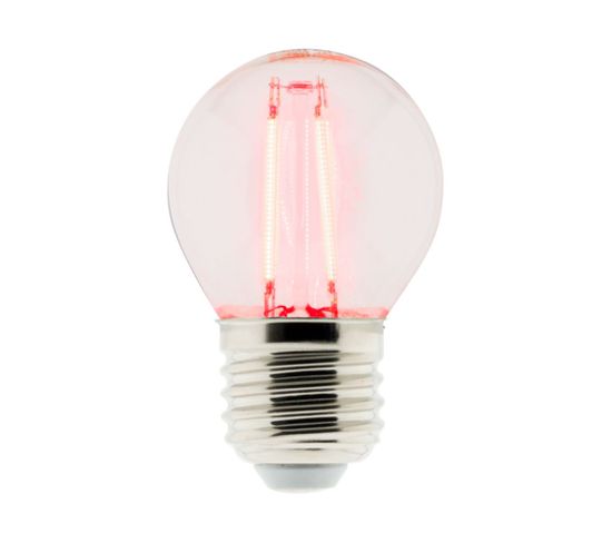 Ampoule LED Déco Filament Rouge 3w E27 Sphérique
