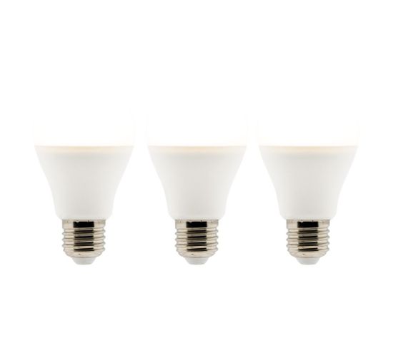 Lot De 3 Ampoules LED E27 - 6w - Blanc Chaud - 470 Lumen - 2700k - A+ - Zenitech
