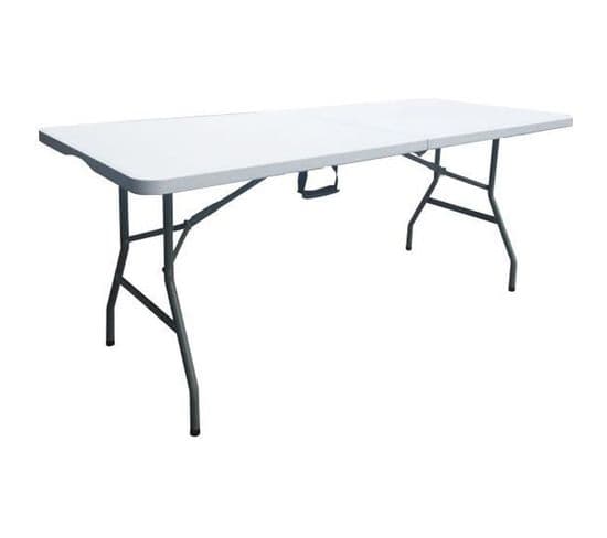 Table Pliante de jardin - 180 Cm - 8 Personnes - Plastique