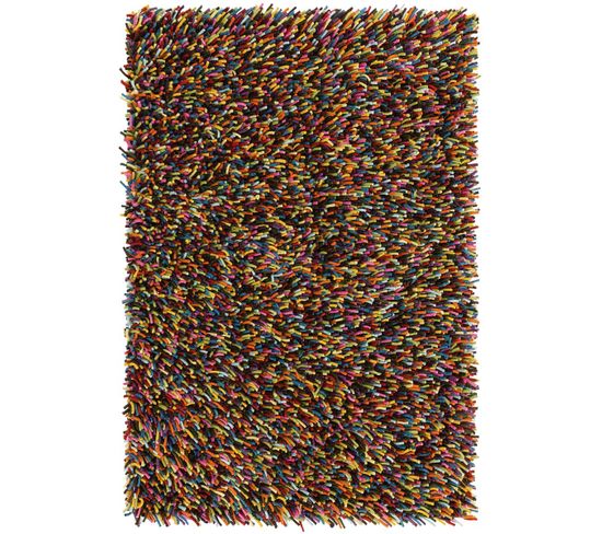 Tapis Shaggy Pure Laine Tufté  Spectra - Multicolore 2003x300 Cm