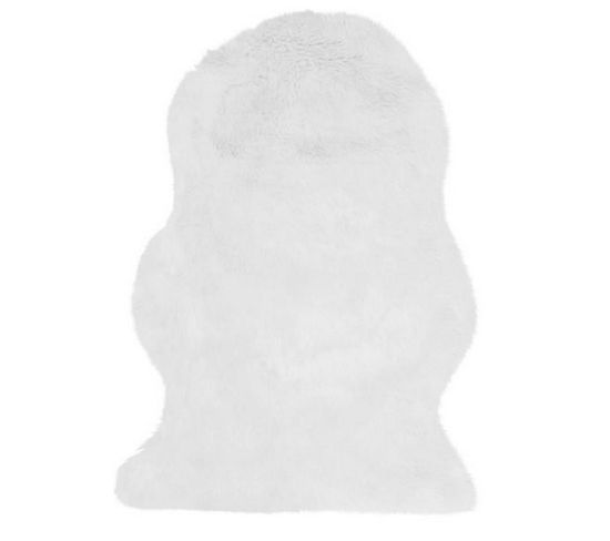 Descente De Lit Fur En Polyester - Blanc - 70x100 Cm