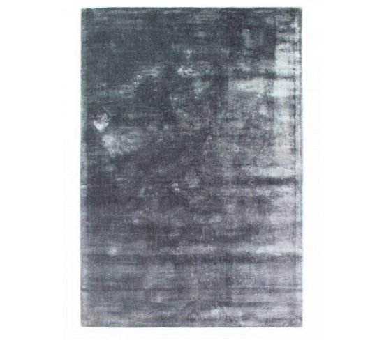 Tapis De Salon Moderne Nilo En Viscose - Gris - 200x290 Cm