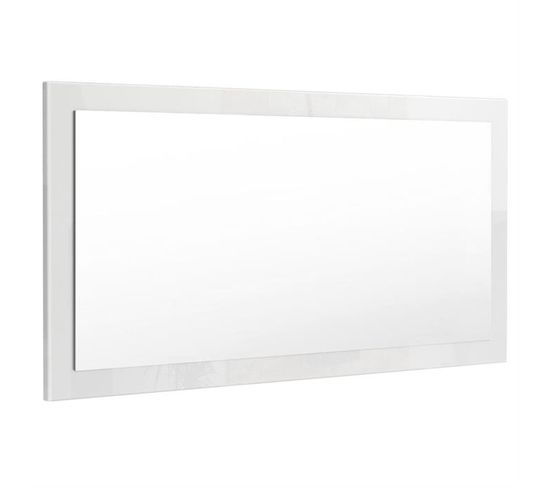 Miroir Laqué Blanc 110 Cm
