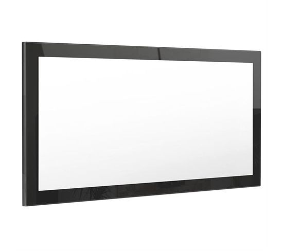 Miroir Laqué Noir 110 Cm