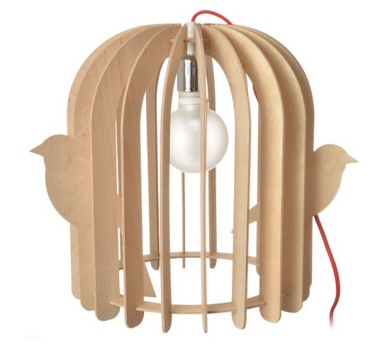 Lampe Cage Oiseaux Beige