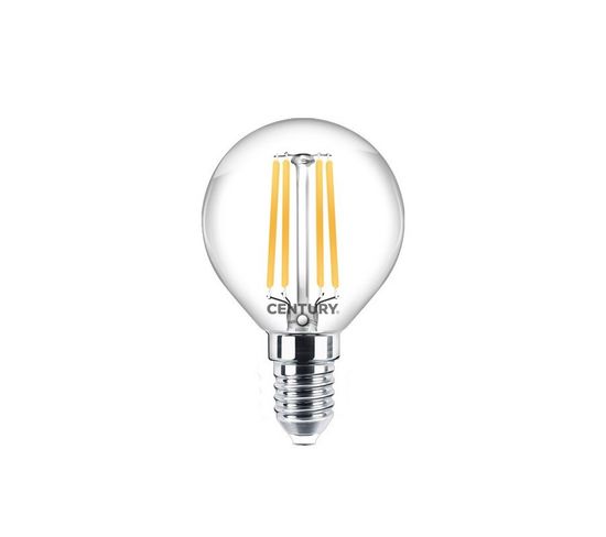 Ampoule Filament LED E14 6 W Ronde Blanc Chaud