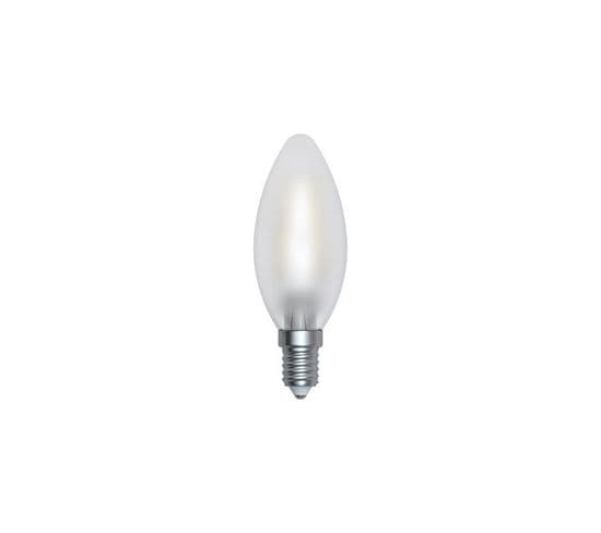 Ampoule Filament Satinée LED E14 4w Olive Blanc Médium