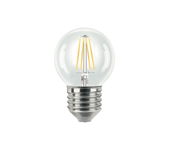 Ampoule Filament LED E27 4 W Ronde Blanc Chaud