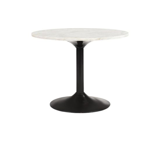 Table Basse En Marbre Et Métal Noir D60 Cm Copen