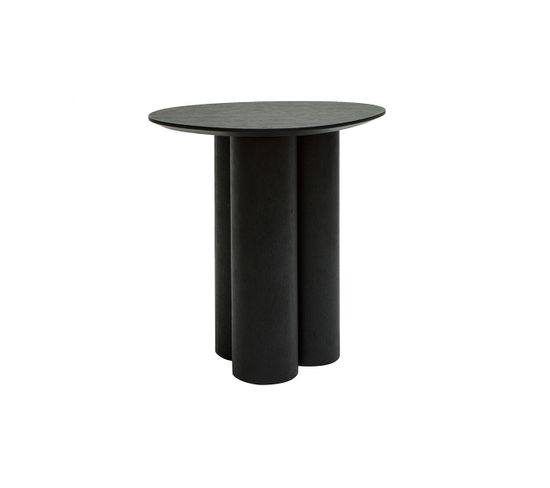 Table D'appoint Design Bois Noir L44 Cm Hollen