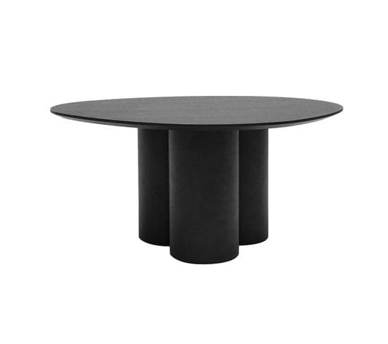Table Basse Design Bois Noir L78 Cm Hollen