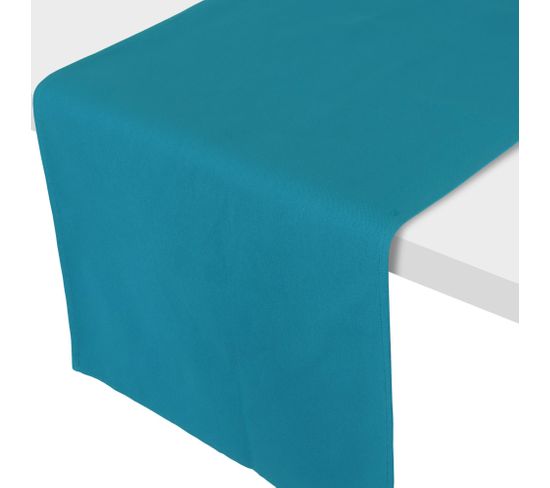 Chemin De Table 45x150 Cm Diabolo Bleu Canard Traitement Teflon