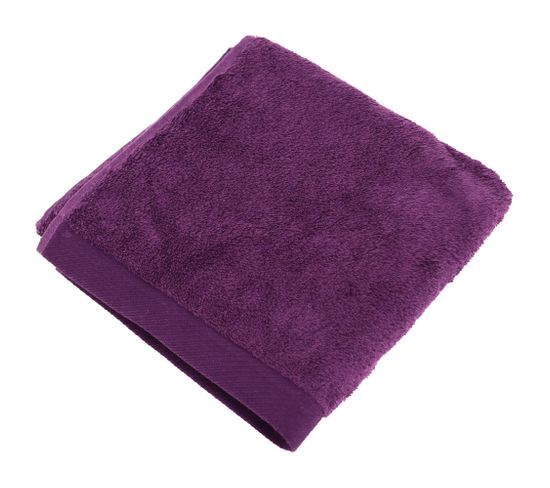 Serviette De Toilette 50x100 Cm Coton Peigné Alba Violet