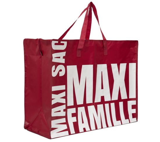 Sac Mutli Usage Xxl Pili Rouge "maxi Sac Maxi Famille" 110l