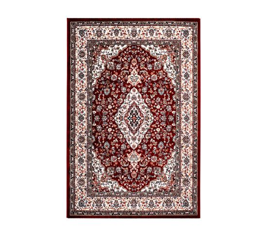 Tapis Style Orient Rectangle En Polyester Cauris Rouge 200x290