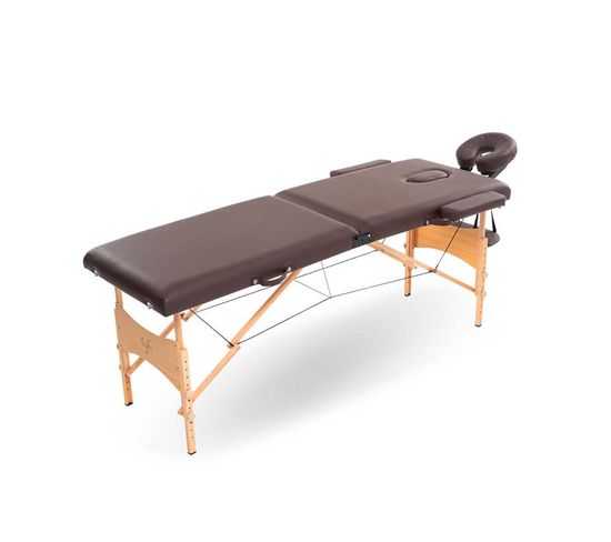 Table De Massage Pliante Avec Accessoires Et Housse Tdm102 Marron Yoghi