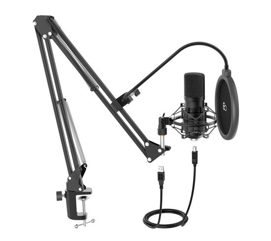 Kit Microphone à Condensateur Et Bras De Suspension Mic500