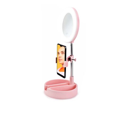 Miroir Selfie Avec LED Mrr1 Pink
