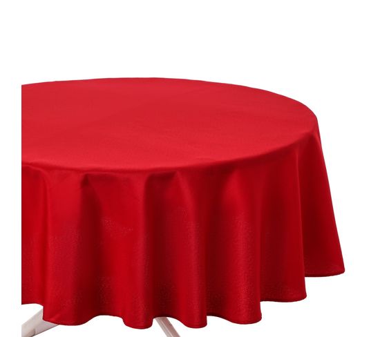 Nappe Anti-taches Ronde Ophy - Diam 180 Cm - Rouge