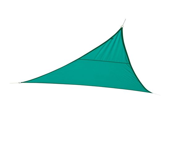 Voile D'ombrage Triangulaire Curacao - 4 X 4 X 4 M - Bleu Émeraude