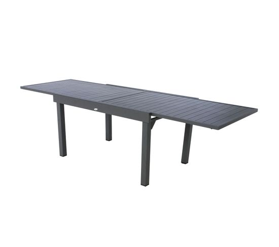 Table De Jardin Extensible 10 Personnes Piazza - L. 135/270 Cm - Noir Graphite