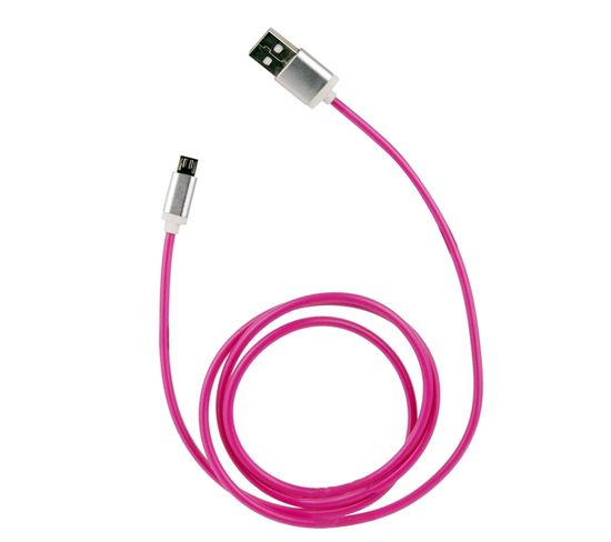 Cable Micro Usb 2.0 Universel - Phosphorescent - 1 M - Rose