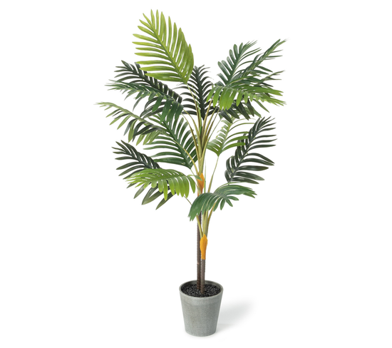 Palmier Artificiel Hauteur 115 Cm Plante Avec Pot