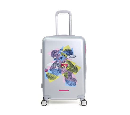 Valise Grand Format Abs/pc Ours Pop 4 Roues 75 Cm