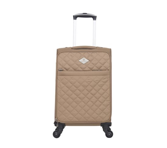Valise Cabine Polyester Lilas 4 Roulettes 57 Cm