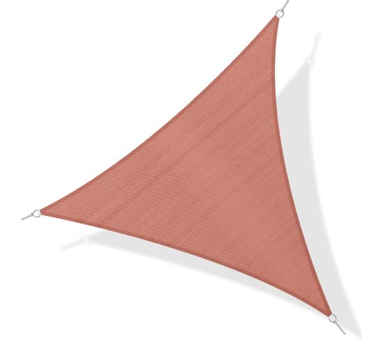 Voile D'ombrage 4x4x4m Triangulaire Rouille