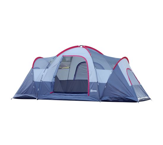 Tente De Camping Familiale 5-6 Personnes Gris