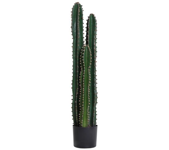 Cactus Artificiel Grand Réalisme Dim. Ø 14 X 100h Cm Vert