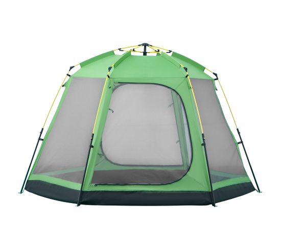Tente De Camping Pop-up 6 Personnes Fibre Verre Polyester
