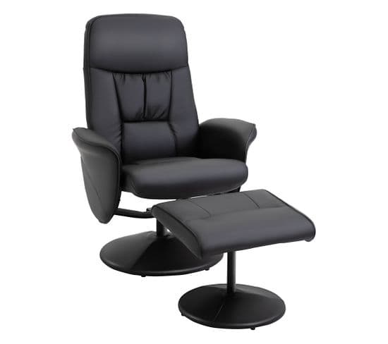 Fauteuil Relax Inclinable Pivotant Avec Repose-pied