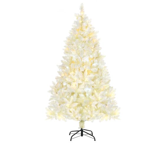Sapin De Noël Artificiel Lumineux Blanc Dim. H. 180 Cm
