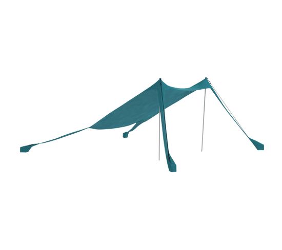 Tente De Plage - Abri Solaire De Camping - Polyester-élasthanne Bleu