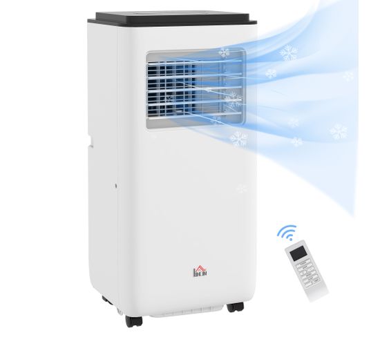 Climatiseur Ventilateur Déshumidificateur 10000 Btu/h - R290 - Télécommande, Timer - Blanc