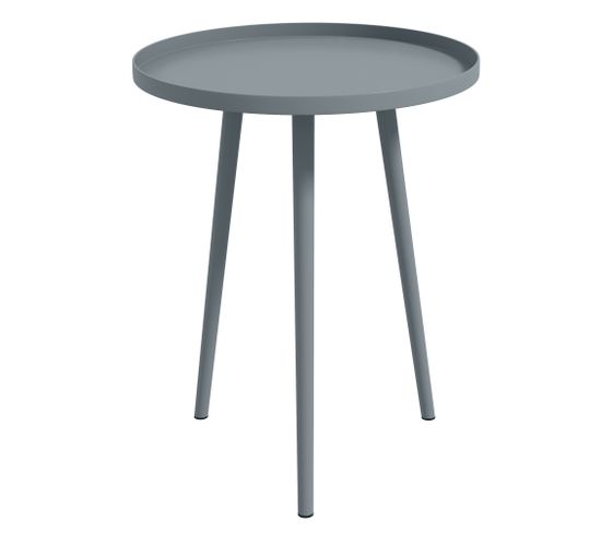Table Basse De Jardin D'appoint Design Scandinave Ø 40 X 50h Cm Acier
