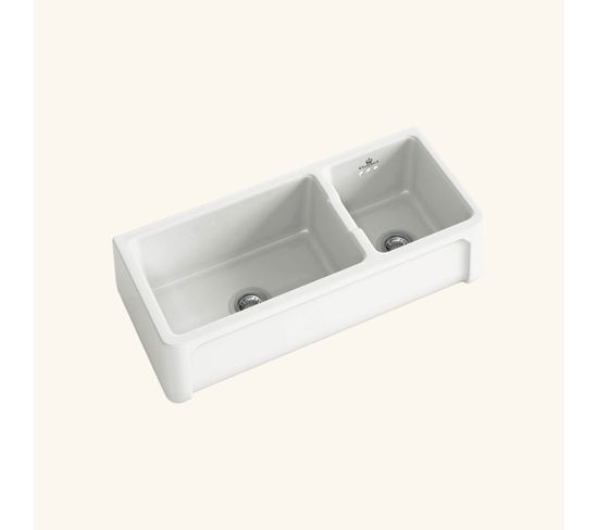 Evier Ceramique A Poser Kate 1 Bac 1 2 Blanc Evier But