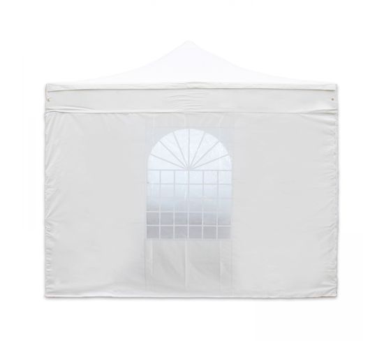 Mur Fenêtre Pour Tente Pliante Pro 40mm 4,5m Blanc