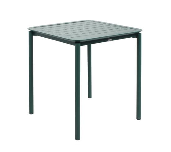 Table Carrée De Terrasse (70x70cm) Vert Foncé